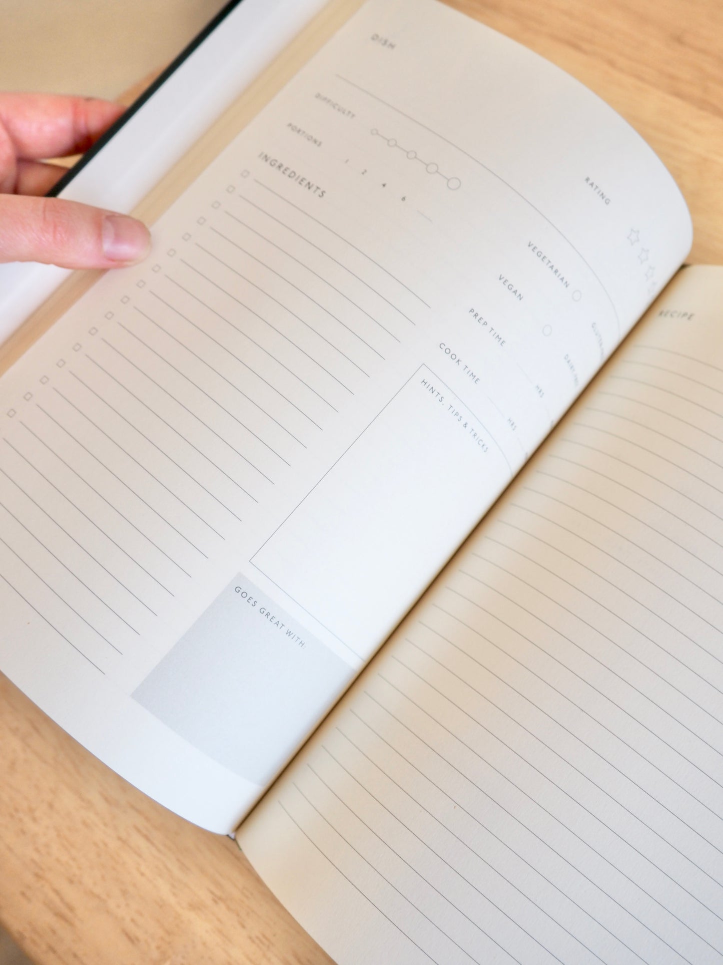 Recipe Journal from Papier
