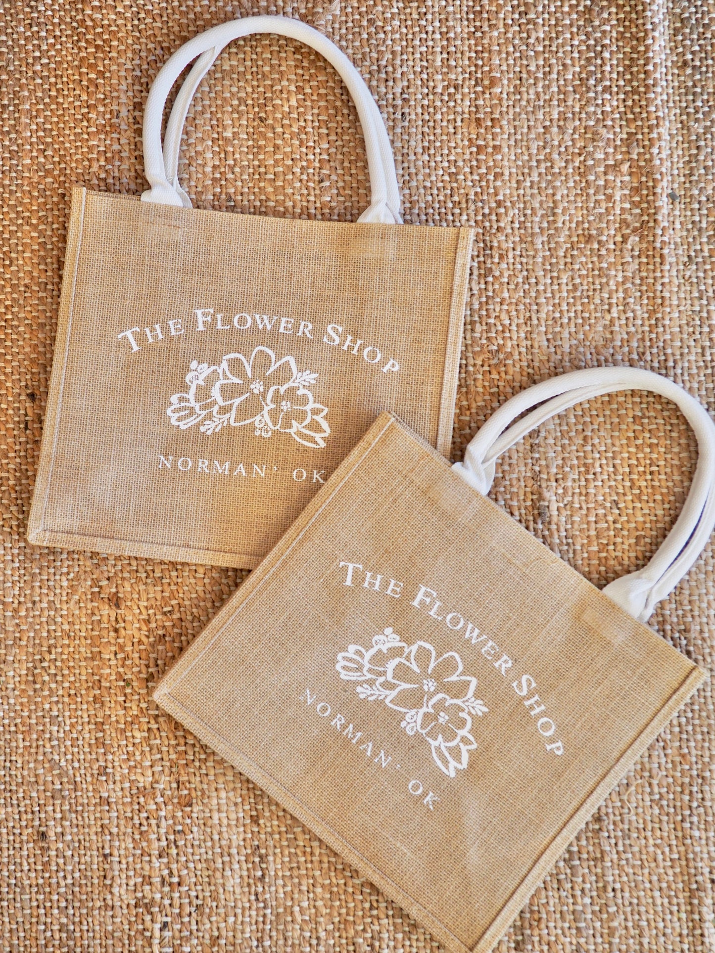 The Flower Shop Jute Tote