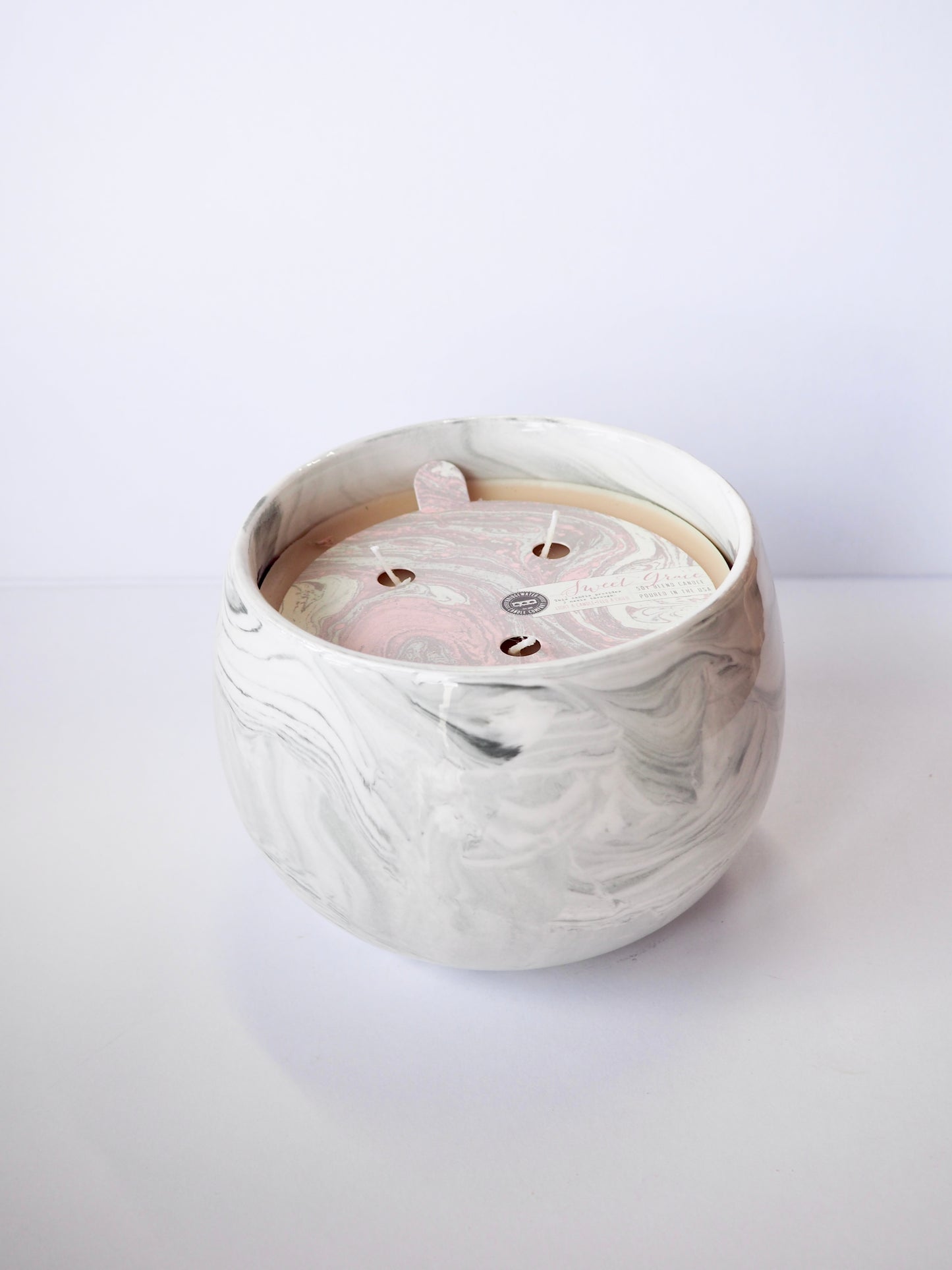 Sweet Grace Marble Candle