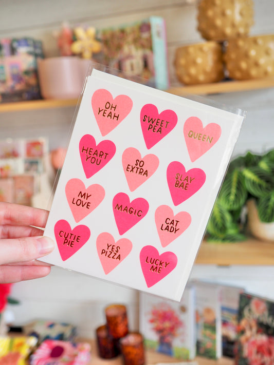 Conversation Heart Card