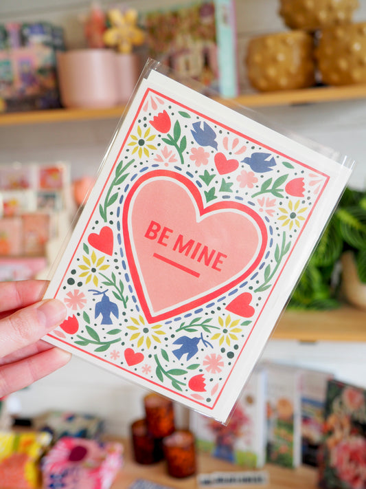 Be Mine Heart Card