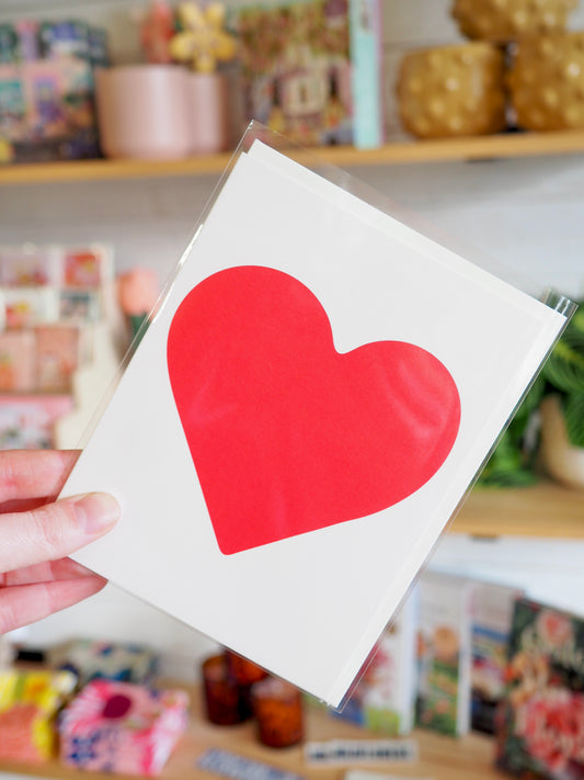 Red Heart Valentine Card