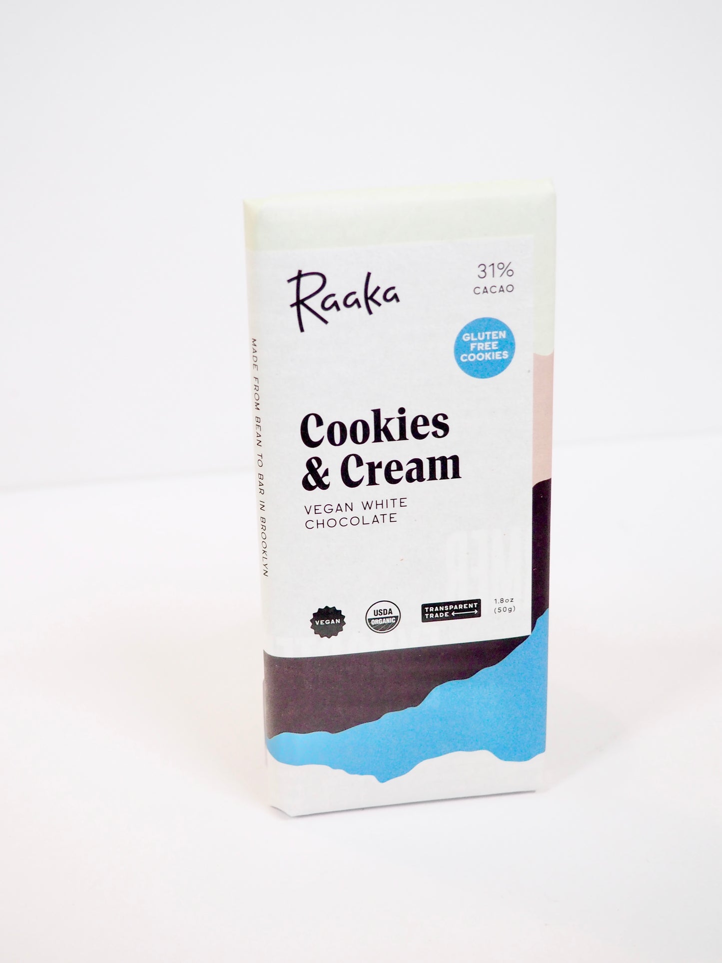 Raaka Cookies & Cream White Chocolate Bar