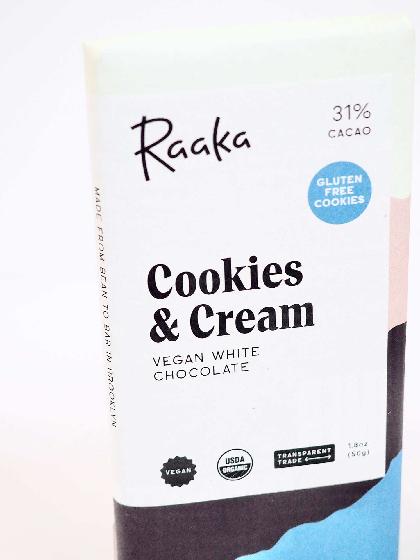 Raaka Cookies & Cream White Chocolate Bar