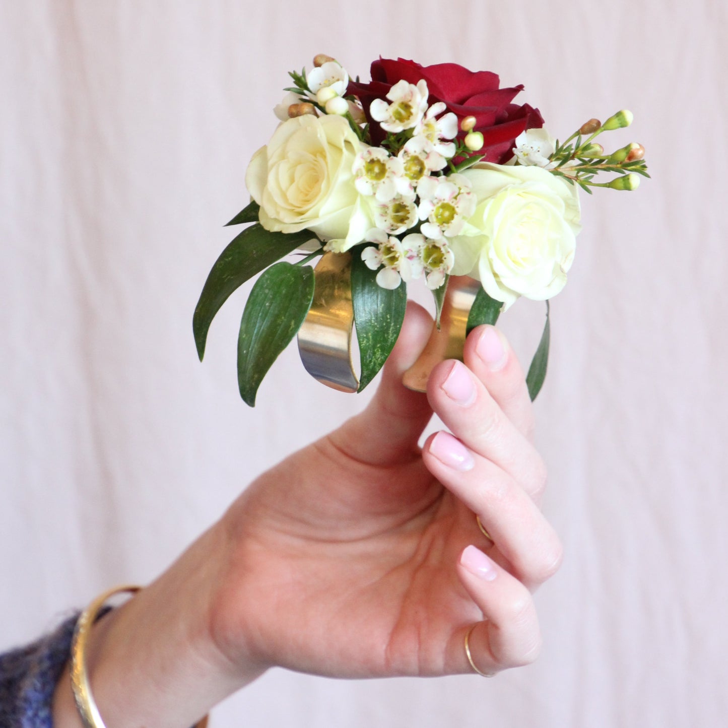 Gold Cuff Corsage